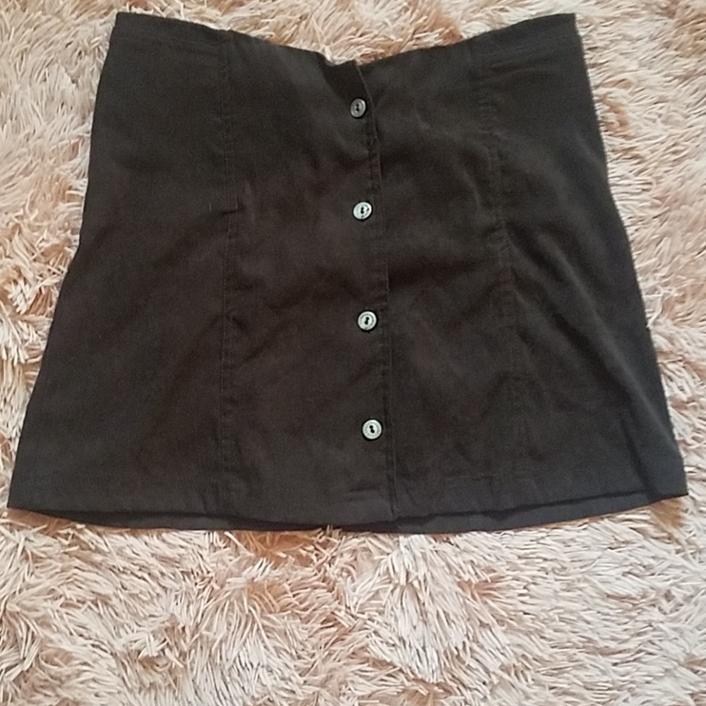 90s button up mini skirt